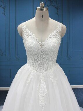 Darius Cordell Couture - WT4569 - Sleeveless High Waist Embroidered Wedding Gown